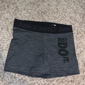 Gray Nike Pro Spandex Size L